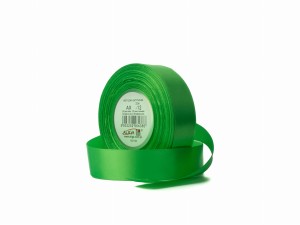 Wstążka satynowa zielona 25 mm 32 mb. AX25-12, Aliga
