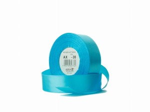 Wstążka satynowa niebieska-morska 25 mm 32 mb. AX25-38, Aliga