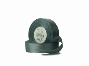 Wstążka satynowa szara 25 mm 32 mb. AX25-33, Aliga