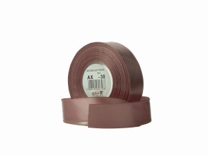 Wstążka satynowa szaro-różowa 25 mm 32 mb. AX25-30, Aliga