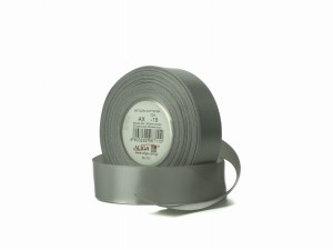 Wstążka satynowa szaro-sina 12 mm 32 mb. AX12-18, Aliga