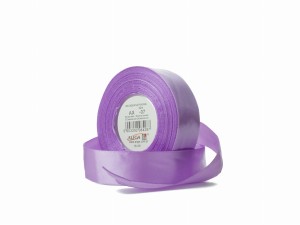 Wstążka satynowa fioletowa-jasna 12 mm 32 mb. AX12-07, Aliga