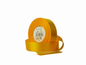 Wstążka satynowa bursztynowa 25 mm 32 mb. AX25-15, Aliga