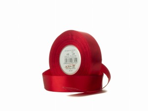 Wstążka satynowa bordowa 25 mm 32 mb. AX25-24, Aliga