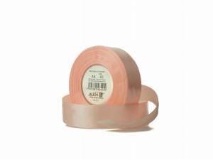 Wstążka satynowa blado-różowa 12 mm 32 mb. AX12-05, Aliga