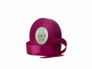 Wstążka satynowa amarantowa 6 mm 32 mb. AX06-22, Aliga