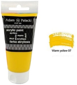 Farba akrylowa warm yellow 48207, 75ml Adam Pałacki