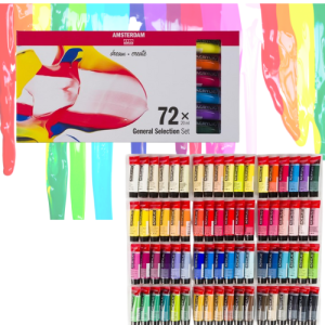 Farby akrylowe Amsterdam Talens zestaw 72 kolorów x 20 ml Standard