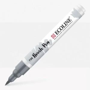 Pisak akwarelowy pędzelkowy Ecoline Brush Pen 738 Cold Grey Light, Talens