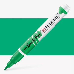 Pisak akwarelowy pędzelkowy Ecoline Brush Pen 656 Forest Green, Talens