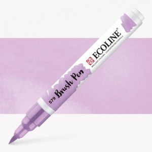 Pisak akwarelowy pędzelkowy Ecoline Brush Pen 579 Pastel Violet, Talens