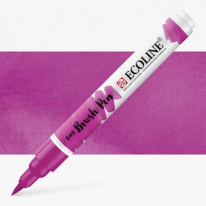 Pisak akwarelowy pędzelkowy Ecoline Brush Pen 545 Red Violet, Talens