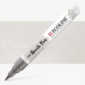 Pisak akwarelowy pędzelkowy Ecoline Brush Pen 728 Warm Grey Light, Talens