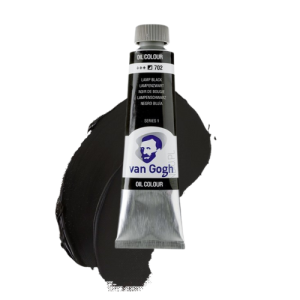 Farba olejna Van Gogh 702 Lamp Black 40 ml, Talens