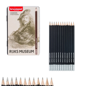 Ołówki do szkicowania zestaw Rembrandt 12 sztuk w metalowej kasecie, Bruynzeel