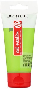 Farba akrylowa Talens 75 ml Yeelowish Green ArtCreation
