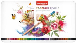 Kredki ołówkowe Expression 72 kolory w metalowym pudełku, Bruynzeel