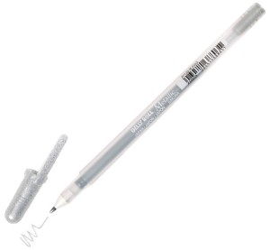 Długopis żelowy metaliczny srebrny Sakura Gelly Roll 0,5 mm