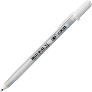 Długopis żelowy biały Sakura Gelly Roll 0,5 mm 10