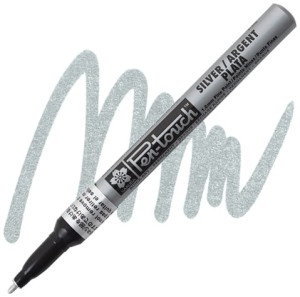 Marker Sakura Pen Touch srebrny  1 mm