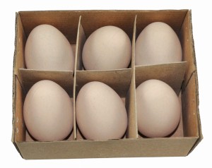 Jajka wielkanocne pisanki 6 cm 6 sztuk kurze ciemne plastikowe, Aliga