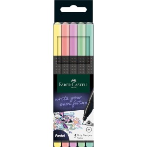 Cienkopisy pastelowe Faber-Castell zestaw 5 kolorów 0,4 mm