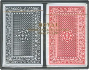 Karty do gry 2 talie w plastikowym pudełku, Royal