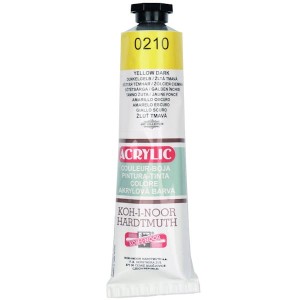 Farba akrylowa żółta ciemna 40 ml, Koh i Noor