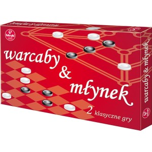 Gra zestaw Warcaby i Młynek, Kukuryku