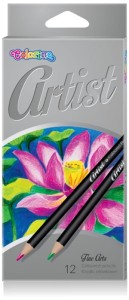 Kredki ołówkowe zestaw 12 kolorów okrągłe Colorino Artist