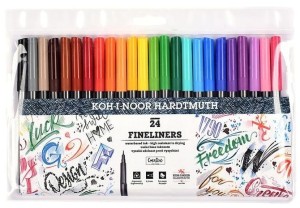 Cienkopisy zestaw 24 kolory 0,3 mm, Koh i Noor