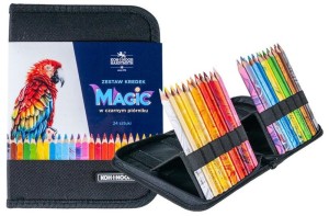 Kredki wielokolorowe Magic w piórniku zestaw 24 sztuk Koh i Noor