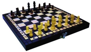 Gra Szachy drewniane 23 cm, Abino