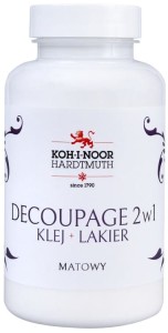 Klej i lakier do decoupage 2w1 matowy 200 ml Koh i Noor