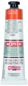 Farba akrylowa pomarańczowa ciemna 40 ml, Koh i Noor