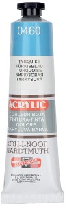 Farba akrylowa turkusowa 40 ml, Koh i Noor