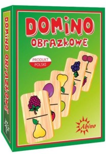 Gra Domino drewniane Owoce, Abino