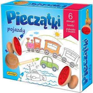 Gra pieczątki pojazdy, Adamigo