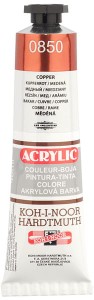 Farba akrylowa miedziana 40 ml, Koh i Noor