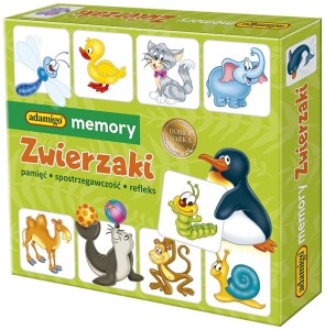 Gra Memory Zwierzaki Nowe, Adamigo