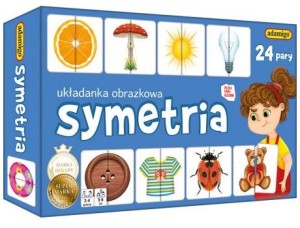 Gra Symetria układanka edukacyjna,NW, Adamigo