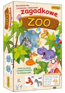 Gra Zagadkowe Zoo,mini, Adamigo