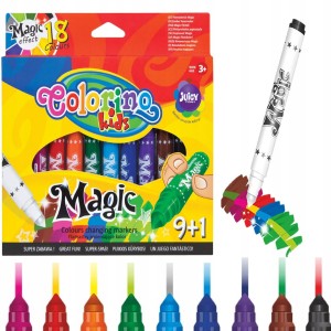 Flamastry zmieniające kolor zestaw 10 kolorów Magiczne Colorino