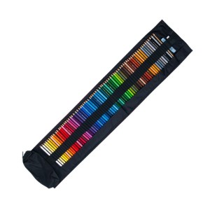 Kredki ołówkowe Polycolor 72 kolory w zwijanym piórniku czerwonym artystyczne Koh i Noor