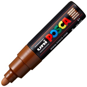 Marker z farbą Posca PC-7M brązowy, Uni