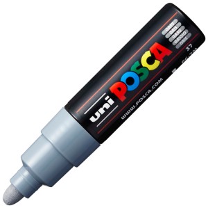 Marker z farbą Posca PC-7M szary, Uni