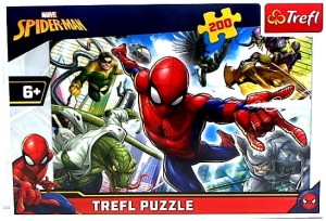 Puzzle Trefl 200 elementów Spiderman Urodzony Bohater