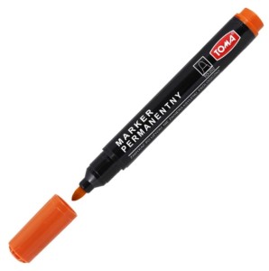 Marker permanentny pomarańczowy 1,5 mm okrągła końcówka Toma
