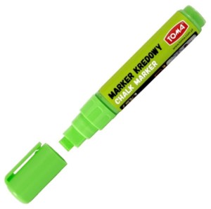 Marker kredowy zielony ścięty 8x5 mm Toma