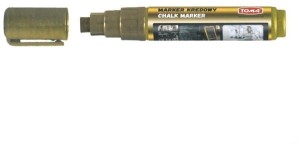 Marker kredowy złoty ścięty 8x5 mm Toma